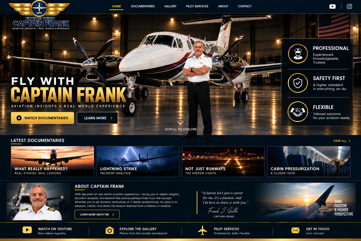Flying With Captain Frank